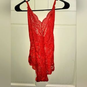 Red Lace Bodysuit